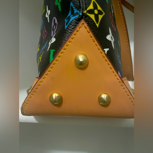 AUTHENTIC Louis Vuitton Piano Black Monogram Multicolor Shoulder Bag - Picture 12 of 16